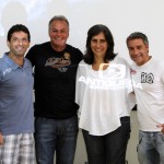OS DIRETORES DA ANTIQUEDA, MARCELO KASSARDJIAN,  SONIA NICASTRO E PAULO NOGUEIRA LOPES, JUNTO COM KADU