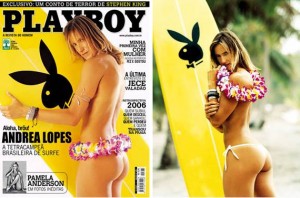 CAPA DA PLAYBOY COM ANDRÉA LOPES