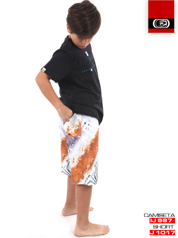 Antiqueda - Infanto-Juvenil - Camiseta IJ987  Short IJ1017